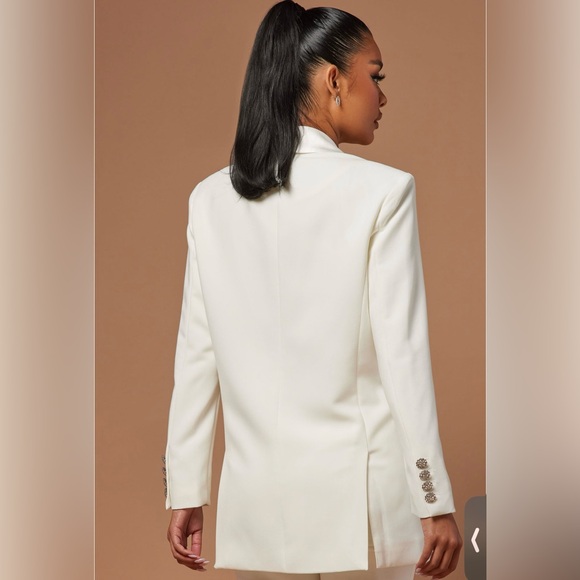 Fashion Nova The Georgia Tailored Two Piece Suit Nova Lux NWT - Picture 4 of 7